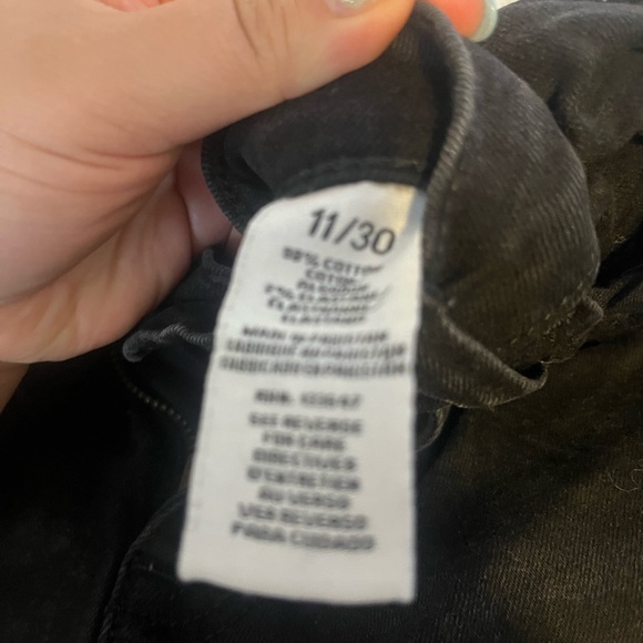 Lightly Ripped Black Jeans - Picture 2 of 3